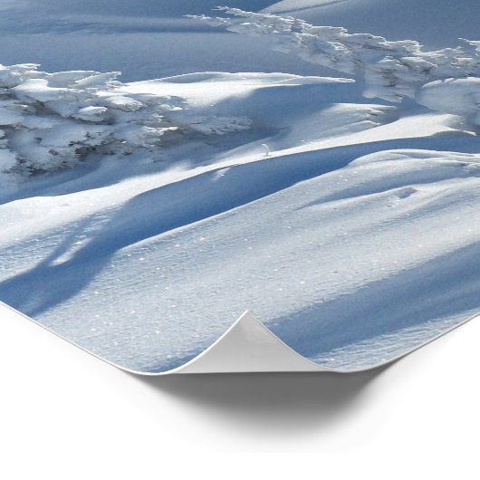 wintersneeuwlandschap poster (Hoek)