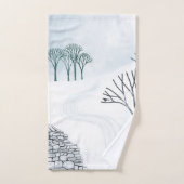 Wintersneeuwlandschapskunst Bad Handdoek (Handdoek)