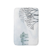 Wintersneeuwlandschapskunst Badmat (Voorkant Verticaal)