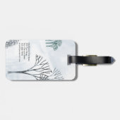 Wintersneeuwlandschapskunst Bagagelabel (Achterkant horizontaal)