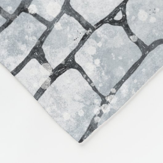 Wintersneeuwlandschapskunst Fleece Deken (Hoek)