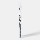 Wintersneeuwlandschapskunst gepersonaliseerd Case-Mate iPhone case (Achterkant / Links)