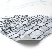 Wintersneeuwlandschapsschildering Poster (Hoek)