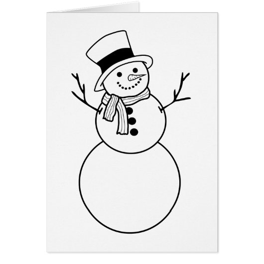 wintersneeuwman (Voorkant)