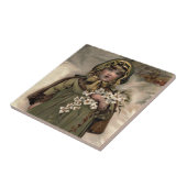  wintersneeuwmeisje tegeltje (Zijkant)