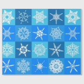 wintersneeuwpakpapier cadeaupapier (Vlak)