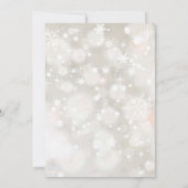 Wintersneeuwpastelkleuren baby shower-uitnodiging kaart (Achterkant)