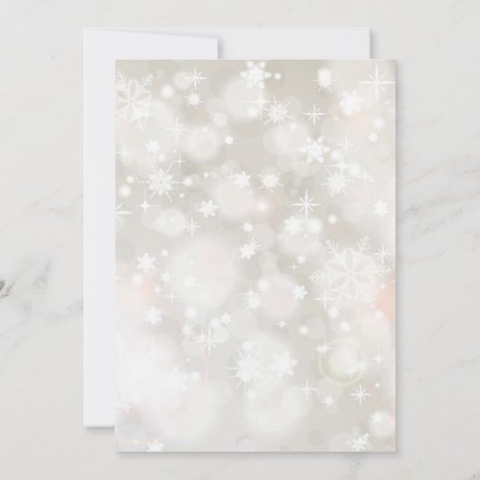 Wintersneeuwpastelkleuren baby shower-uitnodiging kaart (Achterkant)