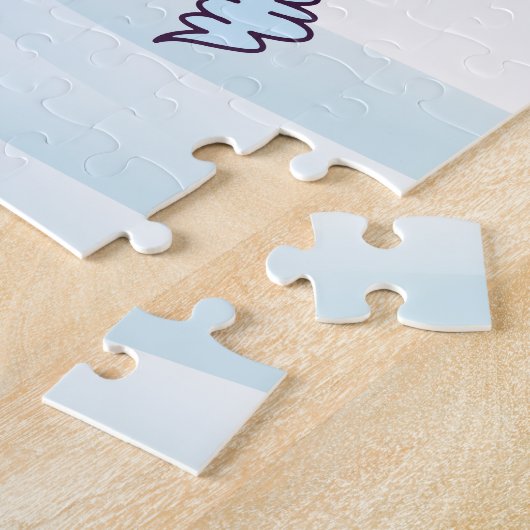 wintersneeuwpop en windpuzzel legpuzzel (Zijkant)