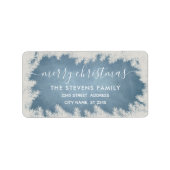 Wintersneeuwpoppen met kerstmis etiket (Voorkant)