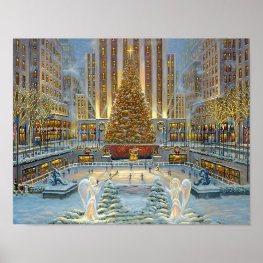 Wintersneeuwposter Poster (Voorkant)
