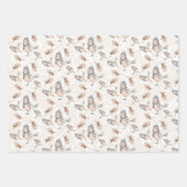 wintersneeuwruggengraat Waterverf met handbeschild Inpakpapier Vel (Voorkant)