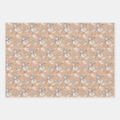 wintersneeuwruggengraat Waterverf met handbeschild Inpakpapier Vel (Voorkant)