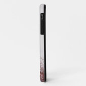 Wintersneeuwscène met schattige zwarte en geelbrui Case-Mate iPhone case (Achterkant/links)