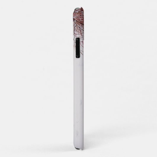 Wintersneeuwscène met schattige zwarte en geelbrui Case-Mate iPhone case (Achterkant/rechts)