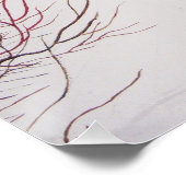 Wintersneeuwscène met schattige zwarte en geelbrui perfect poster (Hoek)