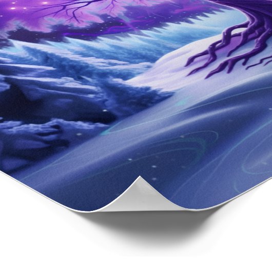 WinterSneeuwScene Poster (Hoek)