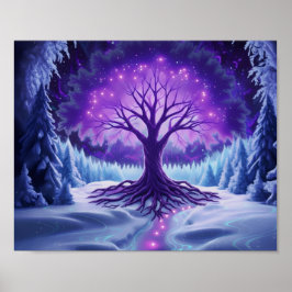WinterSneeuwScene Poster