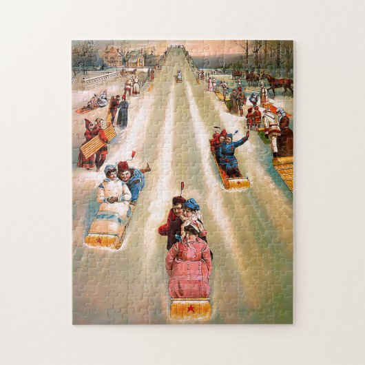 wintersneeuwslangen legpuzzel (Verticaal)