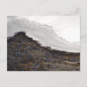 Wintersneeuwstrepen Briefkaart