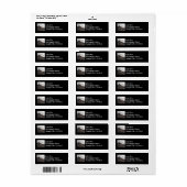 Wintersneeuwstrepen Etiket (Full Sheet)