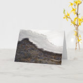 Wintersneeuwstrepen Kaart (Gele Bloem)