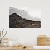 Wintersneeuwstrepen Poster (Keuken)