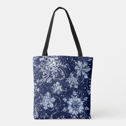 Wintersneeuwventilator Tote Bag (Achterkant)