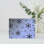 Wintersneeuwvlok Briefkaart (Staand voorkant)