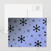 Wintersneeuwvlok Briefkaart (Voorkant / Achterkant)