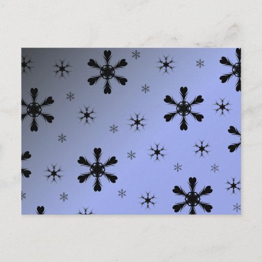 Wintersneeuwvlok Briefkaart (Voorkant)