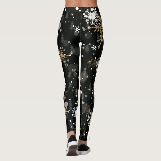 Wintersneeuwvlok Leggings (Achterkant)
