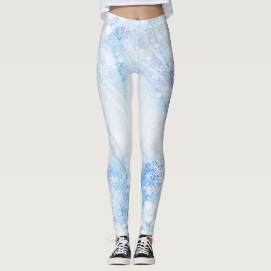 Wintersneeuwvlok Leggings (Voorkant)