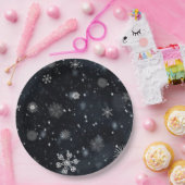 Wintersneeuwvlok Papieren Bordje (Feest)