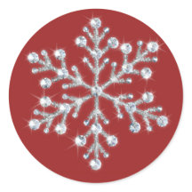 Wintersneeuwvlok Sticker