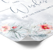 Wintersneeuwvlokken advies en wensen voor Passen g Poster (Hoek)