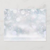 Wintersneeuwvlokken Baby Foto Hartelijk Dank Geboo Aankondigingskaart (Achterkant)