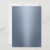 Wintersneeuwvlokken Baby shower Modern Dusty Blue Kaart (Achterkant)