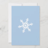 Wintersneeuwvlokken bruiloft uitnodiging 5 x 7 Kaa (Achterkant)