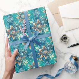 Wintersneeuwvlokken Cadeaupapier