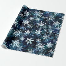 Wintersneeuwvlokken diepblauw magische nacht