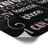 Wintersneeuwvlokken Eerste verjaardagskalkbord (12 Poster (Hoek)