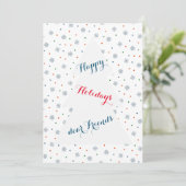 Wintersneeuwvlokken en stippen (Staand voorkant)