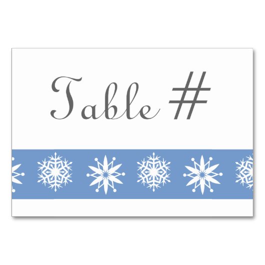 Wintersneeuwvlokken in Kaart met periwinkle (Voorkant)