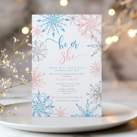 Wintersneeuwvlokken Kaart