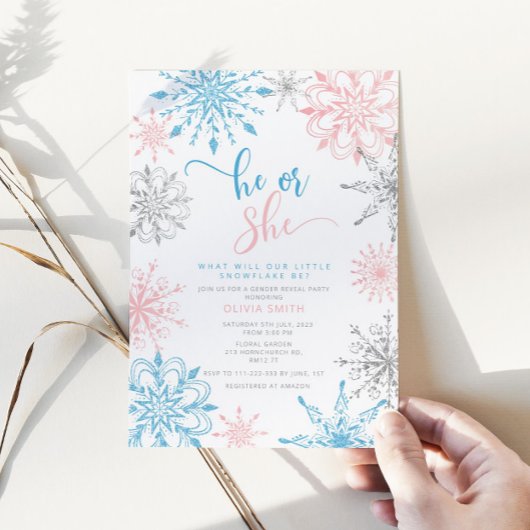 Wintersneeuwvlokken Kaart