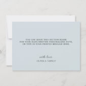 Wintersneeuwvlokken, Kinderverjaardag, Baby Shower Bedankkaart (Achterkant)