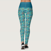 Wintersneeuwvlokken Leggings (Achterkant)