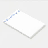 Wintersneeuwvlokken na de beurs post-it® notes (Schuin)