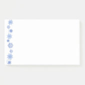 Wintersneeuwvlokken na de beurs post-it® notes (Voorkant)
